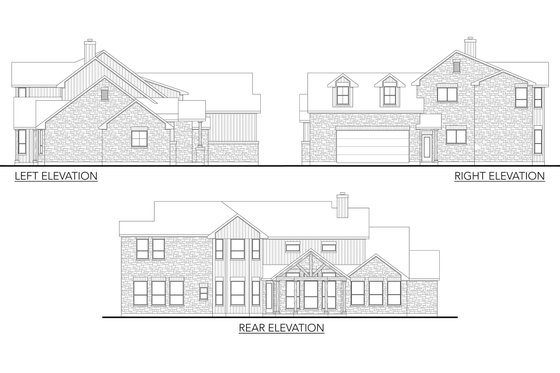 Exterior - Other Elevation for Country House Plan #80-180 - 4 bed, 3.5 bath