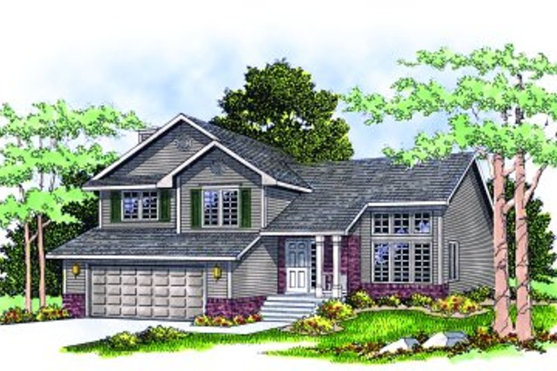 Architectural House Design - Traditional Exterior - Front Elevation Plan #70-181