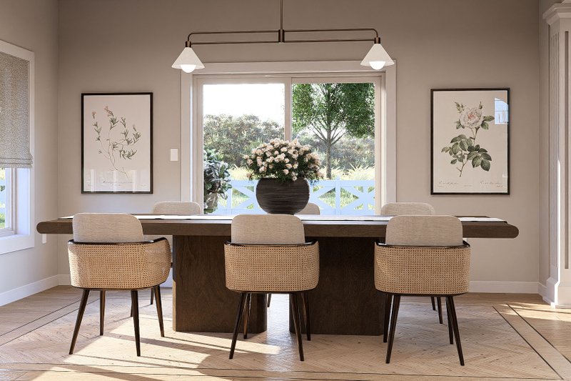 Architectural House Design - Interior - Dining Room 1 for Traditional House Plan #455-227 - 3 bed, 2 bath