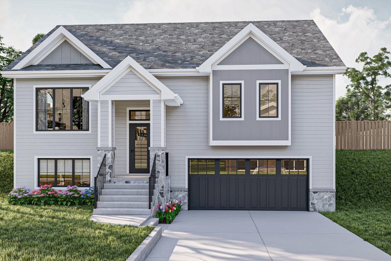 House Blueprint - Traditional Exterior - Front Elevation Plan #455-602
