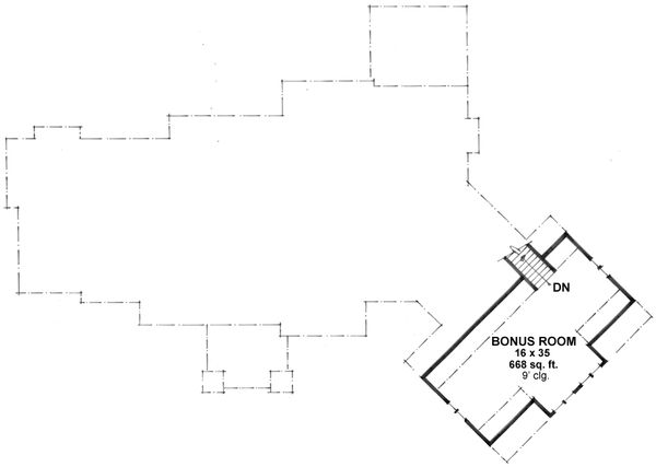Craftsman Floor Plan - Upper Floor Plan #51-581