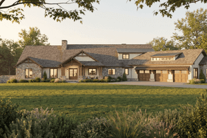 House Blueprint - Exterior - Front Elevation for Country House Plan #923-490 - 4 bed, 5.5 bath