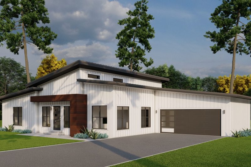 Architectural House Design - Exterior - Other Elevation for Modern House Plan #923-433 - 3 bed, 2 bath