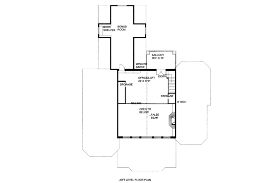 Floor Plan - Upper Floor for Craftsman House Plan #117-617 - 4 bed, 4.5 bath