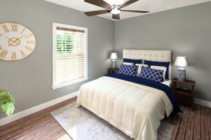 Interior - Bedroom for Farmhouse House Plan #44-306 - 3 bed, 2 bath