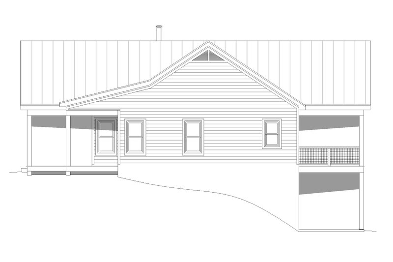 House Blueprint - Exterior - Other Elevation 1 for Traditional House Plan #932-499 - 2 bed, 2 bath