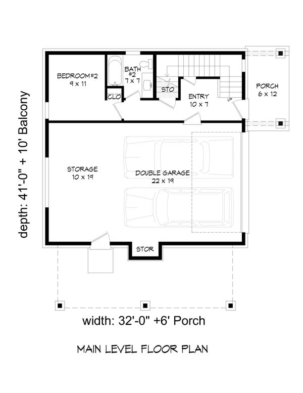 House Design - Modern Floor Plan - Main Floor Plan #932-373