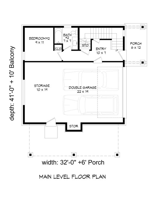 Architectural House Design - Modern Floor Plan - Main Floor Plan #932-373