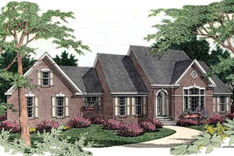 Dream House Plan - European Exterior - Front Elevation Plan #406-187