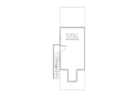 Floor Plan - Other Floor for Bungalow House Plan #423-30, 0 bath