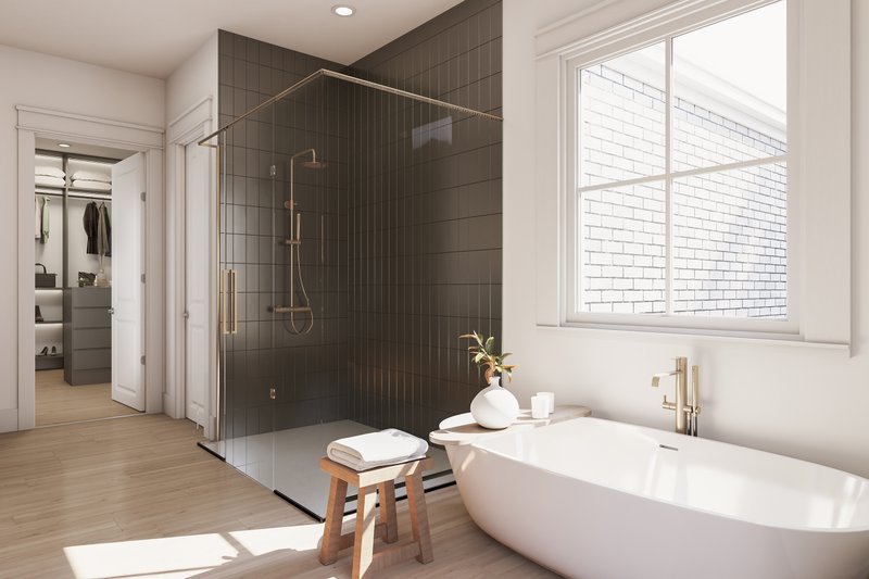 Architectural House Design - Interior - Master Bathroom 1 for Farmhouse House Plan #430-415 - 4 bed, 3.5 bath