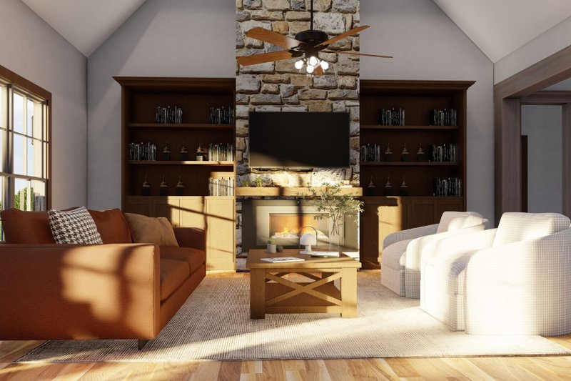 Architectural House Design - Interior - Family Room 3 for Ranch House Plan #923-89 - 3 bed, 2.5 bath