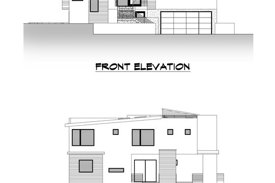 Exterior - Other Elevation 2 for Contemporary House Plan #1066-133 - 5 bed, 4 bath