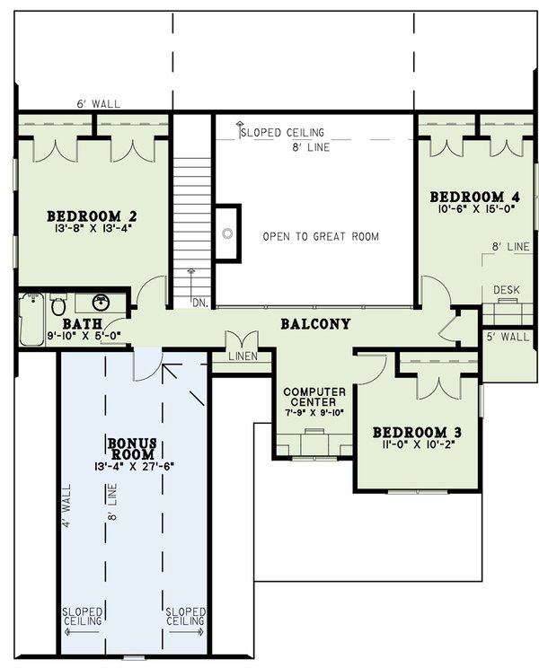Home Plan - Traditional Floor Plan - Lower Floor Plan #17-2779