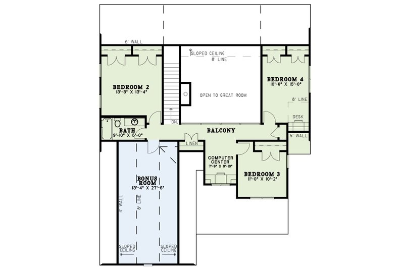 House Plan Design - Floor Plan - Lower Floor for Traditional House Plan #17-2779 - 4 bed, 2.5 bath