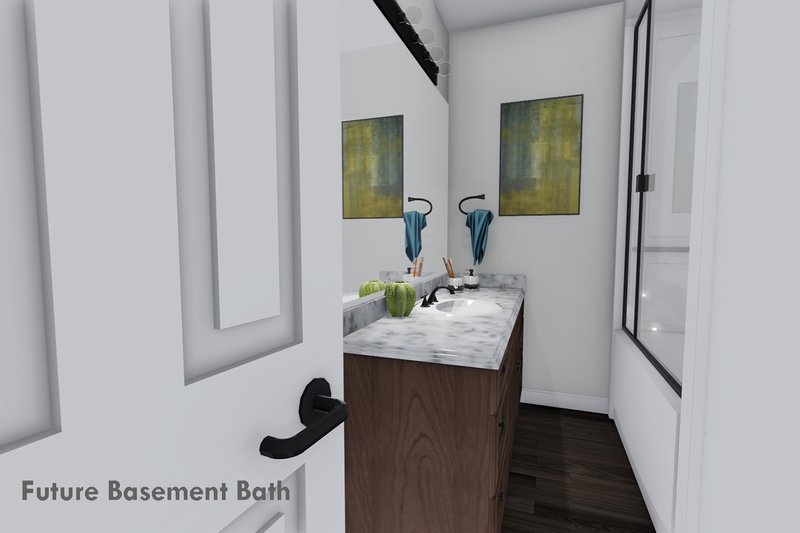 House Plan Design - Future Finished Basement Bath