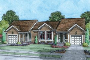 Ranch Exterior - Front Elevation Plan #20-2241