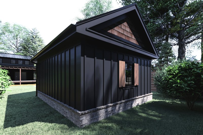 Home Plan - Exterior - Rear Elevation 1 for Craftsman House Plan #1094-31, 0 bath
