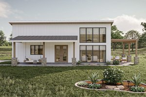 Modern Exterior - Front Elevation Plan #455-533