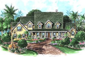 Country Exterior - Front Elevation Plan #27-223