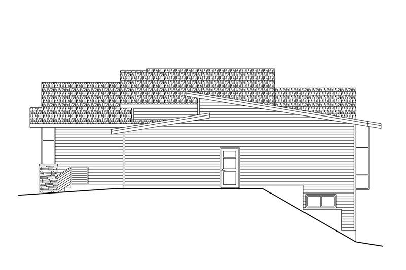 Architectural House Design - Exterior - Other Elevation 2 for Contemporary House Plan #124-1401 - 3 bed, 2.5 bath