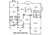 European Style House Plan - 4 Beds 3.5 Baths 3802 Sq/Ft Plan #81-1269 