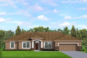 Ranch Exterior - Front Elevation Plan #1058-192