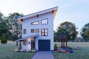 Contemporary Style House Plan - 3 Beds 3.5 Baths 2147 Sq/Ft Plan #932-1223 