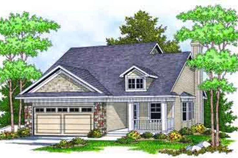 Home Plan - Traditional Exterior - Front Elevation Plan #70-675