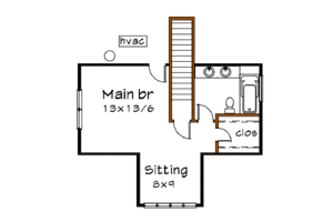 Bungalow stylwe, Craftsman design, front elevation upper level floor plan