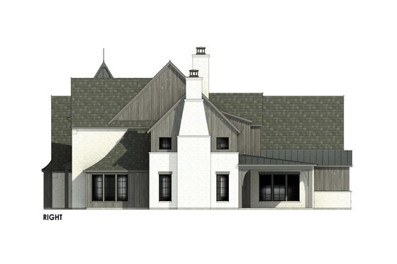 Exterior - Other Elevation 1 for Tudor House Plan #1096-2 - 4 bed, 4.5 bath