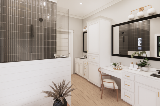 Interior - Master Bathroom for Farmhouse House Plan #1074-81 - 4 bed, 3.5 bath
