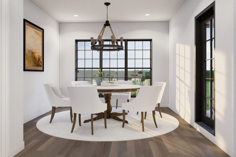 Architectural House Design - Interior - Dining Room for European House Plan #17-2479 - 4 bed, 2.5 bath
