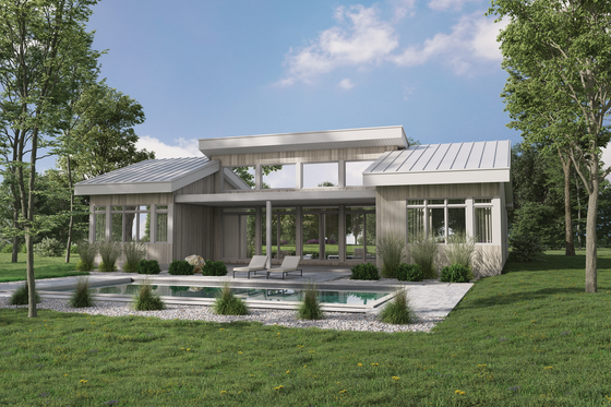 Modern Cabin House Plan