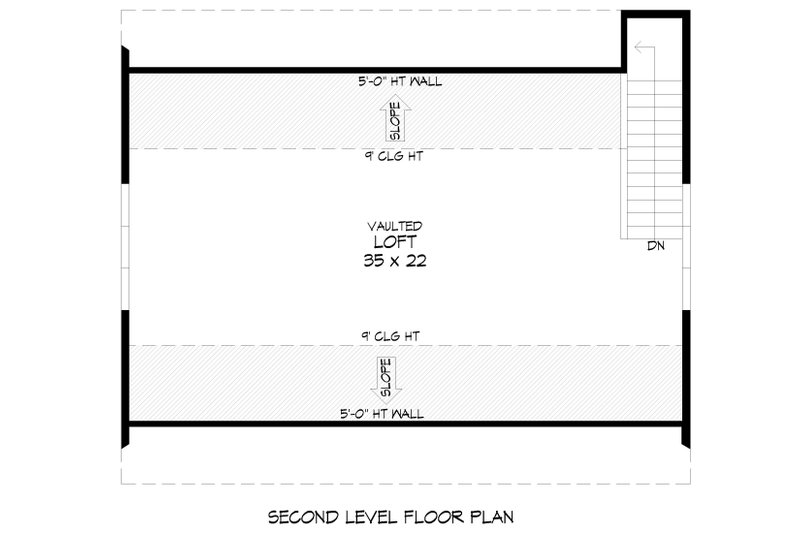 House Blueprint - Floor Plan - Upper Floor for Country House Plan #932-1268, 0 bath