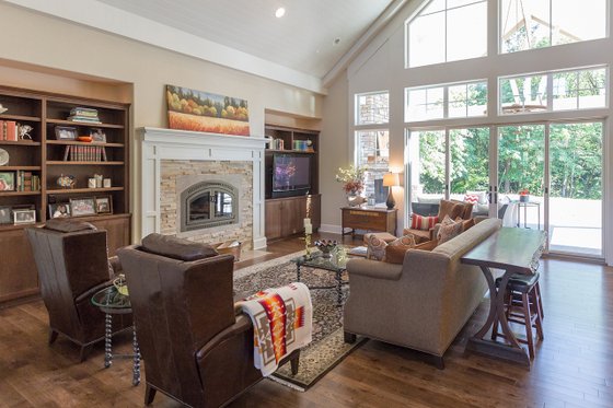 Interior - Family Room for Craftsman House Plan #124-925 - 3 bed, 2.5 bath
