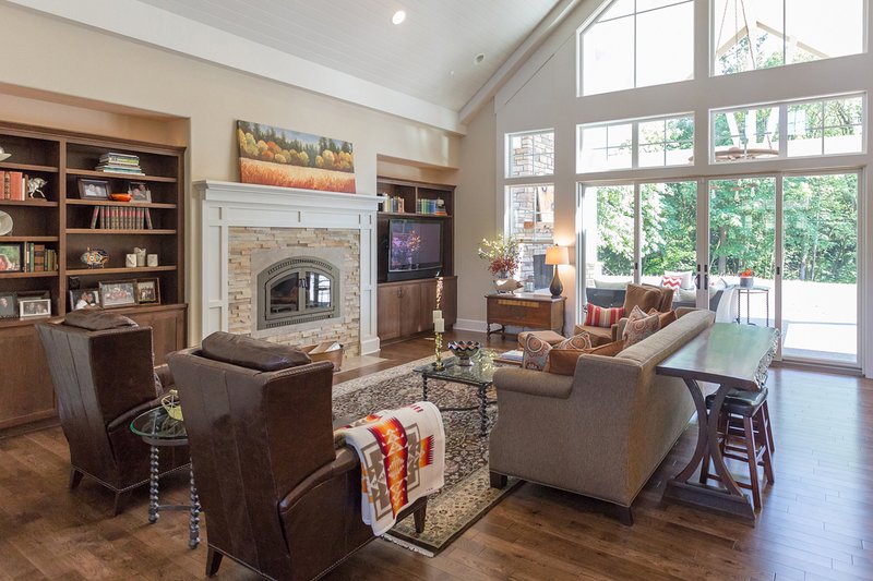 Architectural House Design - Interior - Family Room for Craftsman House Plan #124-925 - 3 bed, 2.5 bath