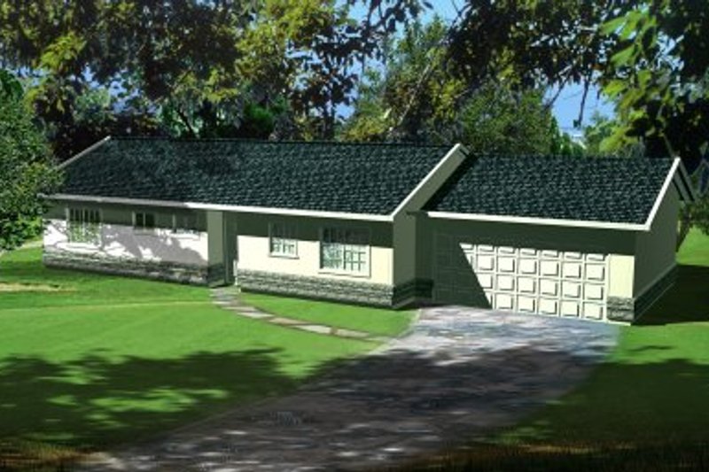 House Design - Ranch Exterior - Front Elevation Plan #1-170