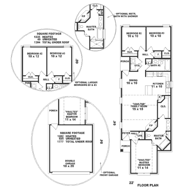 Southern Floor Plan - Main Floor Plan #81-184