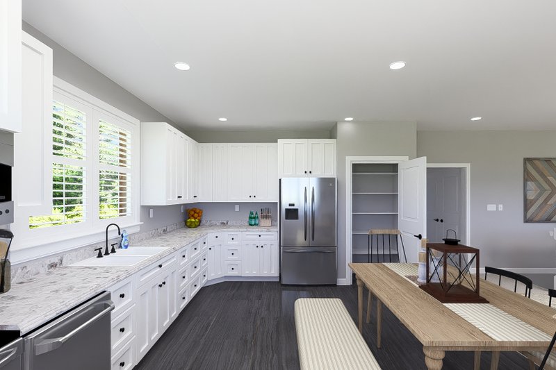 House Blueprint - Interior - Kitchen for Farmhouse House Plan #1060-193 - 2 bed, 3 bath