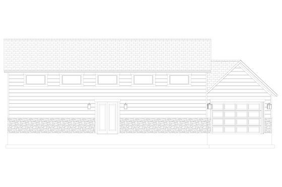 Exterior - Other Elevation for Traditional House Plan #1060-353, 0 bath