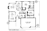 Traditional Style House Plan - 2 Beds 2 Baths 2238 Sq/Ft Plan #70-350 