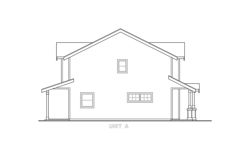 House Blueprint - Exterior - Other Elevation for Cottage House Plan #124-1294 - 4 bed, 2.5 bath