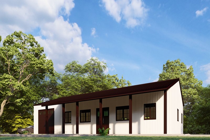 House Design - Exterior - Other Elevation 2 for Barndominium House Plan #1107-10 - 4 bed, 2 bath