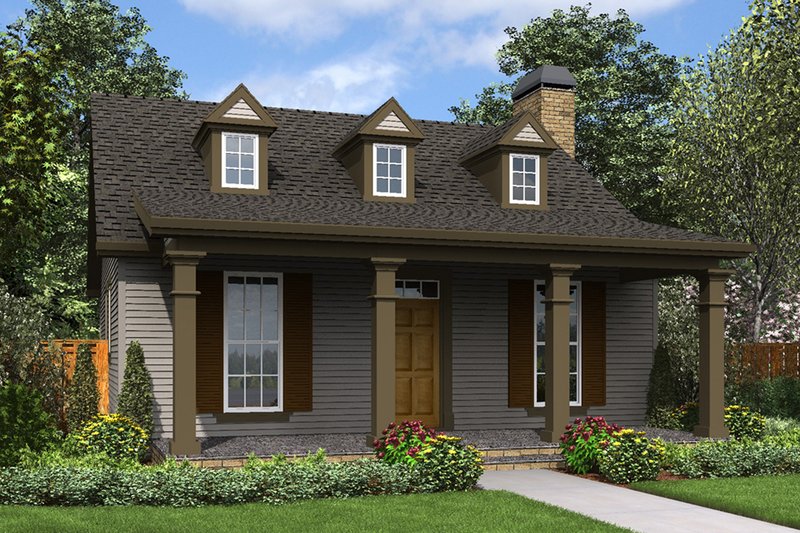House Design - Exterior - Front Elevation 3 for Cottage House Plan #48-951 - 2 bed, 1 bath