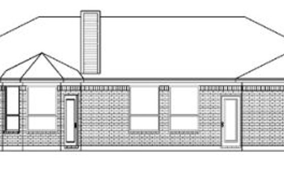 Exterior - Rear Elevation for Traditional House Plan #84-312 - 4 bed, 2 bath