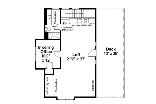 Farmhouse Floor Plan - Upper Floor Plan #124-893
