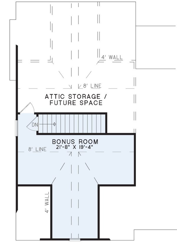 Country Floor Plan - Upper Floor Plan #17-3246