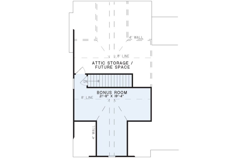 Home Plan - Floor Plan - Upper Floor for Country House Plan #17-3246 - 4 bed, 2 bath
