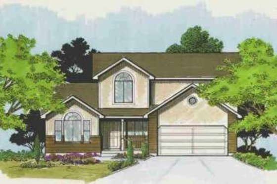Exterior - Front Elevation for Traditional House Plan #308-118 - 5 bed, 3.5 bath